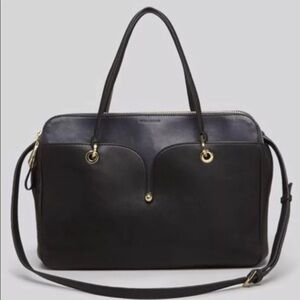 Pour La Victoire Currie Satchel Black Leather Bag